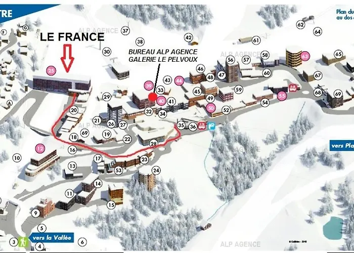 Le France - 2/3 Pers - Le France - 953fr - Plagne Centre Mae-1814 * Ла-Плань
